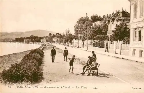 AK / Ansichtskarte Juan les Pins Boulevard du Littoral Les Villas Juan les Pins