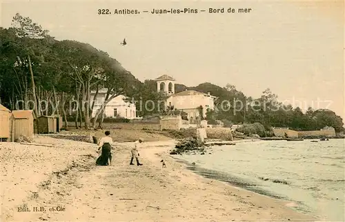 AK / Ansichtskarte Juan les Pins Bord de mer Juan les Pins