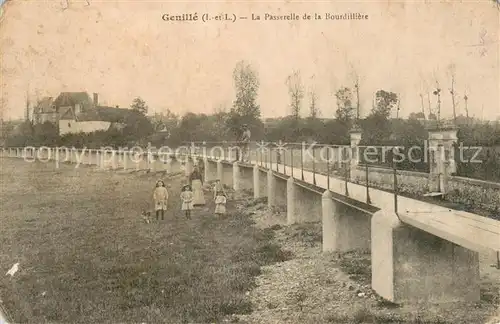 AK / Ansichtskarte Genille La Passerelle de la Bourdilliere Genille