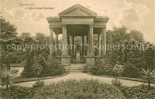 AK / Ansichtskarte Dortmund Koenigin Luise Denkmal Feldpost Dortmund