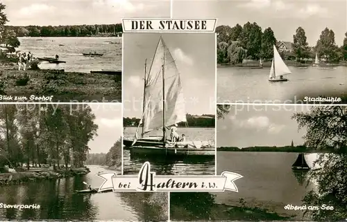 AK / Ansichtskarte Haltern_See Hotel Seehof Stadtmuehle Steverpartie Haltern See