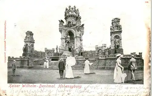 AK / Ansichtskarte Hohensyburg_Dortmund Partie am Kaiser Wilhelm Denkmal 