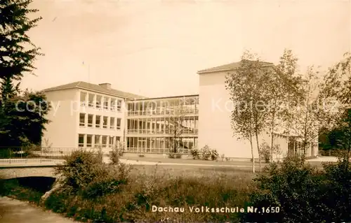 AK / Ansichtskarte Dachau Volksschule Dachau