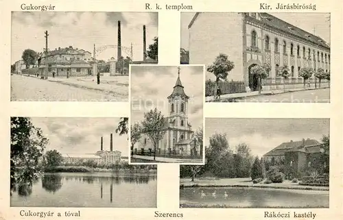 AK / Ansichtskarte Miskolcrol Gukorgyar Rk templon Kir Jarasbirosag Cukorgyar a toval Szerencs Rakoczi kastely Miskolcrol
