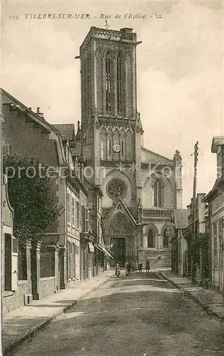 AK / Ansichtskarte Villers_14 sur Mer Rue de l Eglise 
