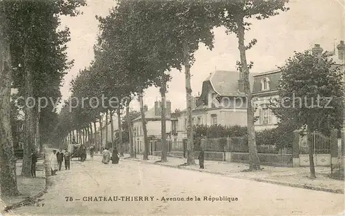 AK / Ansichtskarte Chateau Thierry Avenue de la Republique Chateau Thierry