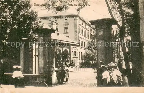 AK / Ansichtskarte Hagenau_Elsass Infanterie Kaserne Hagenau Elsass