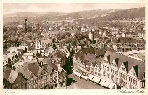 AK / Ansichtskarte Siegen_Westfalen Stadtpanorama Blick vom Markt Siegen_Westfalen