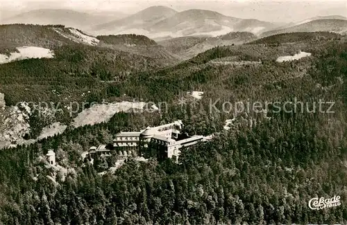 AK / Ansichtskarte Buehl_Baden Fliegeraufnahme mit Kurhaus Buehlerhoehe und Schloss Buehl_Baden