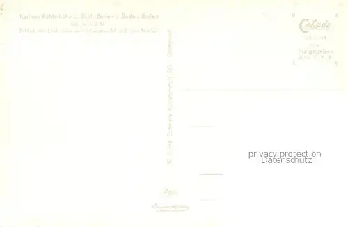 AK / Ansichtskarte Buehl_Baden Fliegeraufnahme mit Kurhaus Buehlerhoehe und Schloss Buehl_Baden