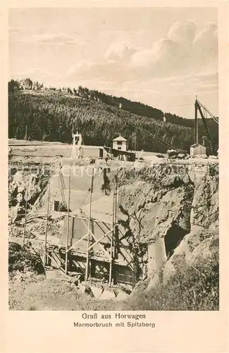 AK / Ansichtskarte Horwagen Marmorbruch mit Spitzberg Horwagen