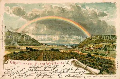 AK / Ansichtskarte Porta_Westfalica Panorama Porta_Westfalica