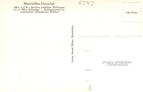 AK / Ansichtskarte Rheinboellen Fliegeraufnahme Rheinboellen