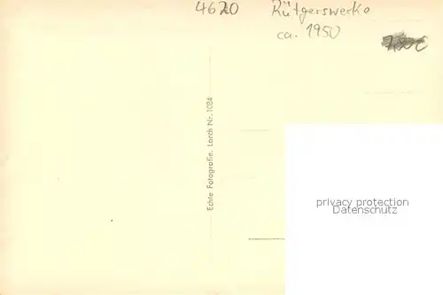 AK / Ansichtskarte Castrop Rauxel Ruetgerswerke Castrop Rauxel