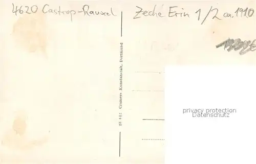 AK / Ansichtskarte Castrop Rauxel Zeche Erin Schacht I und II Castrop Rauxel