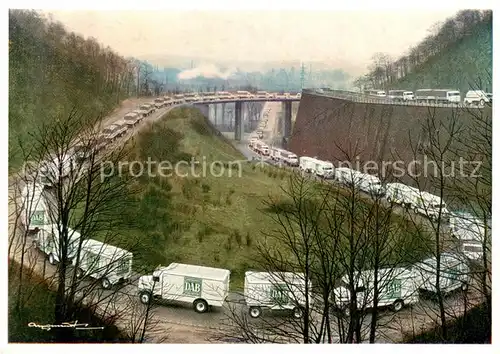 AK / Ansichtskarte Hohensyburg_Dortmund DAB Kraftwagenkolonne auf der Hohensyburg Schleife 