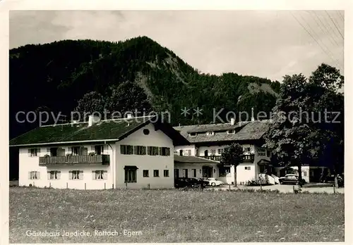 AK / Ansichtskarte Rottach Egern Gaestehaus Jaedicke Rottach Egern