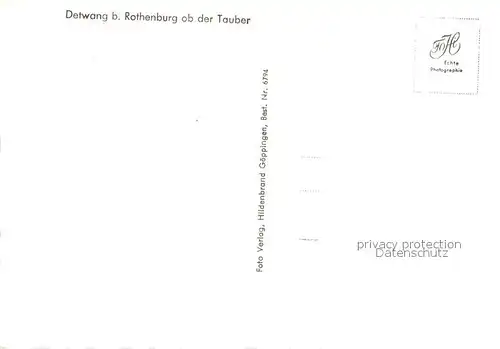 AK / Ansichtskarte Detwang Panorama Detwang