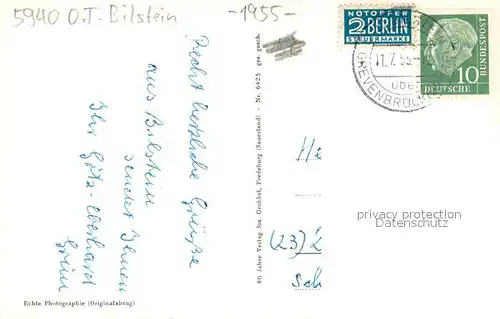 AK / Ansichtskarte Bilstein_Sauerland Ortsansicht mit Kirche Blick zum Schloss Bilstein_Sauerland