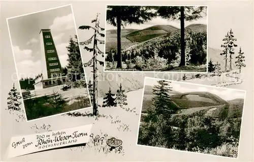 AK / Ansichtskarte Oberhundem Rhein Weser Turm Landschaftspanorama Oberhundem