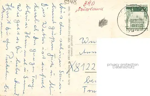 AK / Ansichtskarte Boedefeld Ortsansicht mit Kirche Hoehenluftkurort Boedefeld