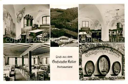 AK / Ansichtskarte Grafschaft_Sauerland Grafschafter Keller Gastraum Weinfaesser Grafschaft_Sauerland