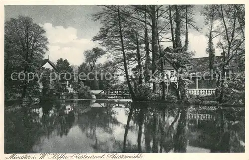 AK / Ansichtskarte Mauritz Kaffee Restaurant Pleistermuehle an der Werse Mauritz