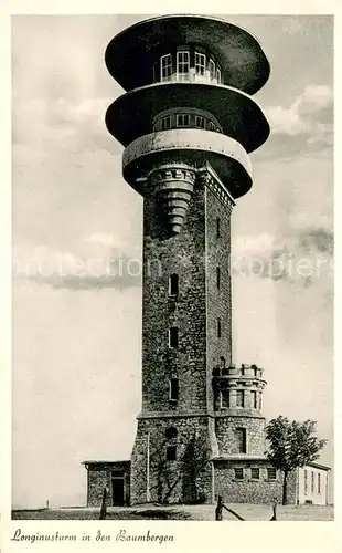 AK / Ansichtskarte Muenster_Westfalen Longinusturm in den Baumbergen Aussichtsturm Muenster_Westfalen