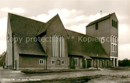 AK / Ansichtskarte Greven_Westfalen St. Josefs Pfarrkirche Greven_Westfalen