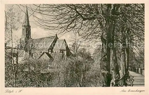 AK / Ansichtskarte Telgte_Warendorf Am Emshagen Kirche Telgte Warendorf