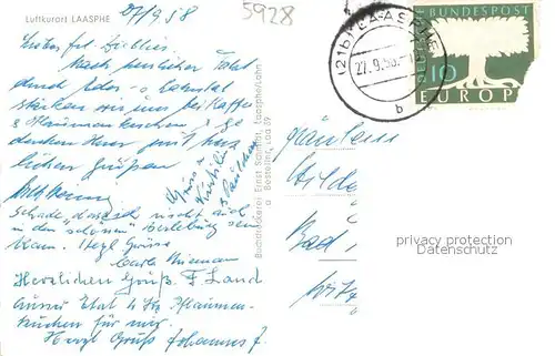 AK / Ansichtskarte Laasphe Panorama Luftkurort Laasphe