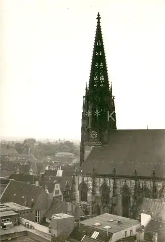 AK / Ansichtskarte Muenster_Westfalen Blick zur Kirche Muenster_Westfalen