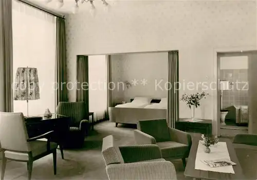 AK / Ansichtskarte Muenster_Westfalen Hotel Schloss Wilkinghege Fremdenzimmer Muenster_Westfalen