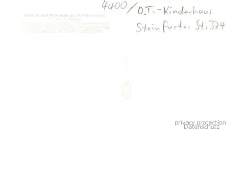 AK / Ansichtskarte Kinderhaus Hotel Schloss Wilkinghege Restaurant Kinderhaus