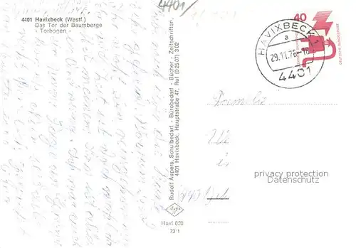 AK / Ansichtskarte Havixbeck Torbogen Kirche Havixbeck