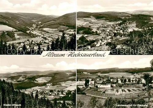 AK / Ansichtskarte Albaum Panorama Nieder Albaum Landesanstalt fuer Fischerei Albaum