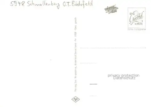 AK / Ansichtskarte Boedefeld Ortsansichten Kirche Viehtrieb Landschaftspanorama Boedefeld