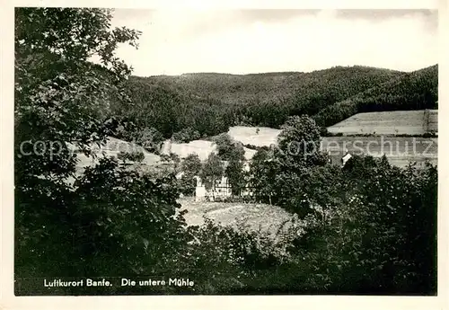 AK / Ansichtskarte Banfe Untere Muehle Landschaftspanorama Luftkurort Banfe