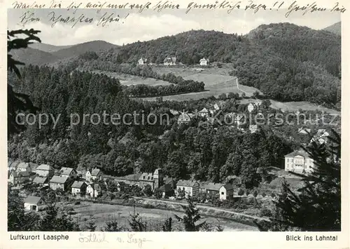 AK / Ansichtskarte Laasphe Panorama Blick ins Lahntal Laasphe