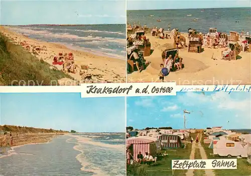AK / Ansichtskarte Kraksdorf Zeltplatz Costa Sahna Strand Ostsee Kraksdorf