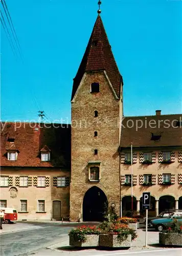 AK / Ansichtskarte Weissenhorn Oberes Tor Rathaus Weissenhorn