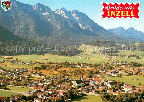 AK / Ansichtskarte Inzell Fliegeraufnahme Inzell