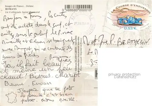 AK / Ansichtskarte Romans_Bourg_de_Peage La Collegiale saint Barnard Romans_Bourg_de_Peage