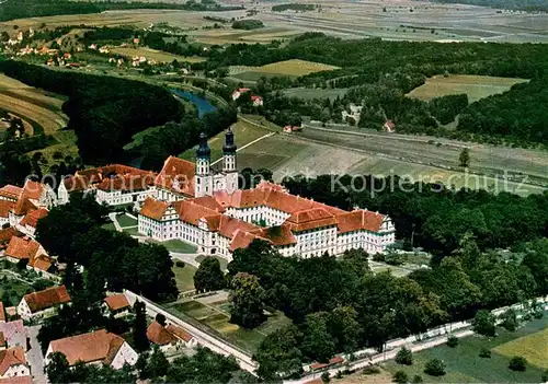 AK / Ansichtskarte Obermarchtal Schloss mit Blick auf Rechtenstein Obermarchtal