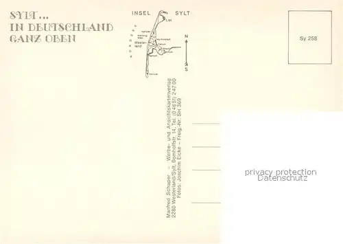 AK / Ansichtskarte Sylt Fliegeraufnahmen von 1969 und 1989 Sylt