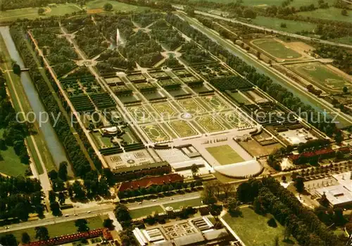 AK / Ansichtskarte Herrenhausen_Hannover Grosser Garten Fliegeraufnahme Herrenhausen Hannover