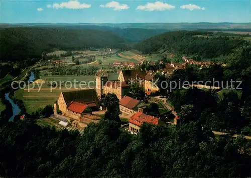 AK / Ansichtskarte Horb_Neckar Hotel Restaurant Schloss Weitenburg Fliegeraufnahme Horb Neckar