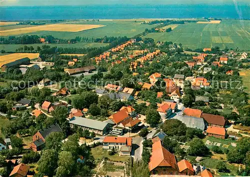 AK / Ansichtskarte Tossens_Nordseebad Fliegeraufnahme Tossens_Nordseebad