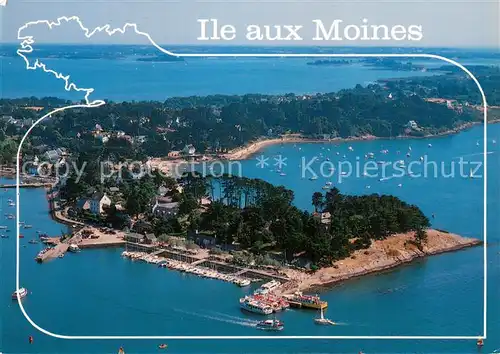 AK / Ansichtskarte Ile aux Moines Le port et le bois dArmour Vue aerienne Ile aux Moines