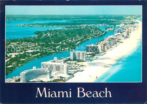 AK / Ansichtskarte Miami_Beach Fliegeraufnahme 